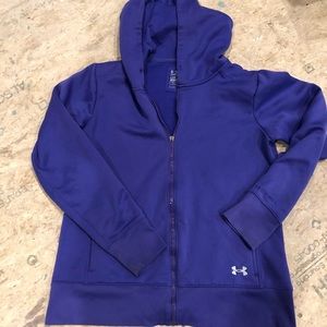 Under Armour Storm Purple zip up hoodie. Large